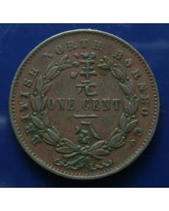 British North Borneo  Cent 1889h km# 2   Schön# 2