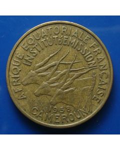 Cameroon 25 Francs1958km# 12