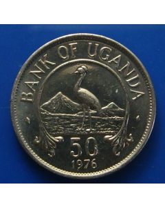 Uganda  50 Cents1976 km# 4a  Schön# 4a    unc