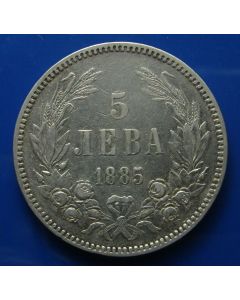 Bulgaria 5 Leva1885km# 7