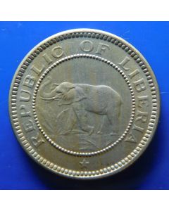 Liberia 	 ½ Cent	1941	Elephant within circle above star 