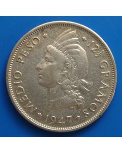 Dominica ½ Peso1947km# 21 