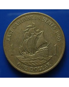 East Caribbean States  Dollar1981km# 15 