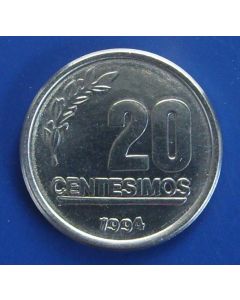 Uruguay  20 Centesimos1994 km# 105