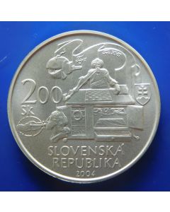 Slovakia	 200 Korun	2004	200th Anniversary of Death of Wolfgang Kempelen – Silver