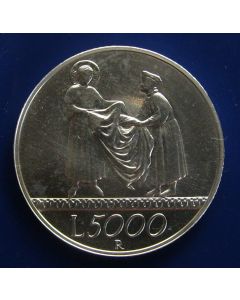 Italy 5000 Lira1999km# 197 