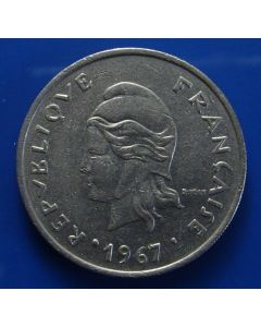 French Polynesia  20 Francs1967 km# 6    Schön# 6