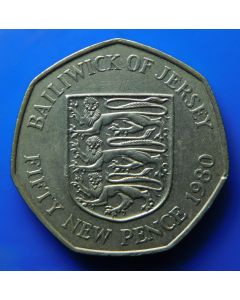 Jersey  50 New Pence1980km# 34 