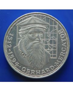 Germany-Federal Republic 	 5 Mark	1968	 375th Ann. Death of Gerhard Mercator – Silver