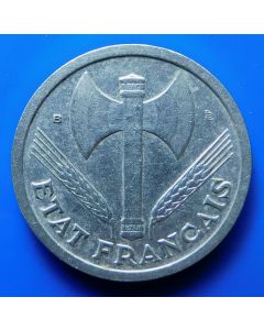 France  2 Francs 1944B km#  904.2  Schön# 47