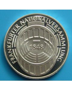 Germany-Federal Republic 	 5 Mark	1973	 Proof / Silver. 125th Ann.Frankfurt Parliament