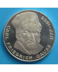 Germany-Federal Republic 	 5 Mark	1977	  200th Ann. Birth of Carl Friedrich Gauss – Proof / Silver