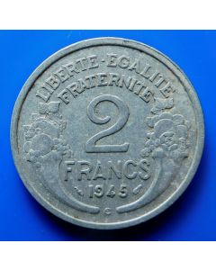 France  2 Francs 1945C km#  886a2