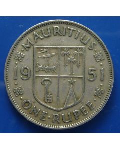 Mauritius  Rupee1951km# 29.1 