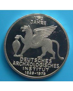 Germany-Federal Republic 	 5 Mark	1979	 Proof / Silver .  - 150th Ann.German Archaeological institute