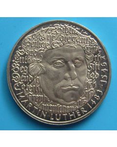 Germany-Federal Republic 	 5 Mark	1983	 500th Ann. Birth of Martin Luther