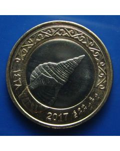 Maldive Islands 	 2 Rufiyaa	2017	 Sea Shell