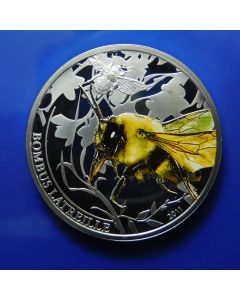 Palau 	2 Dollars	2011	 Bombus Latreille (Bumble bee – Silver