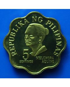 Philippines  5 Centimos1975 km# 206 proof