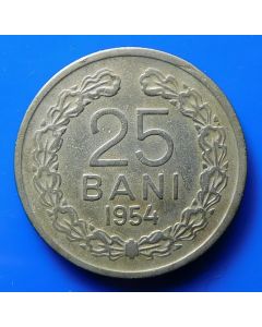 Romania  25 Bani1954km# 85.2 