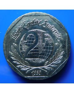 France  2 Francs1998 km#  1213 