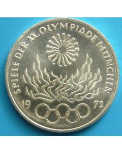 Germany-Federal Republic 	 10 Mark	 1972F	 Munich Olympics / Silver