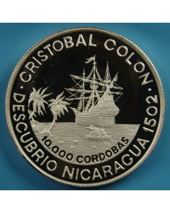 Nicaragua  10000 Cordobas1989 km#64 