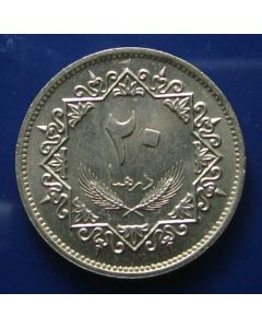 Libya     20 Dirhams1975 km# 15 