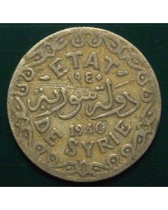 Syria  French Protectorate  5 Piastres1940km# 70