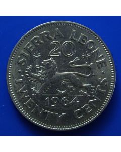Sierra Leone  20 Cents1964km#20