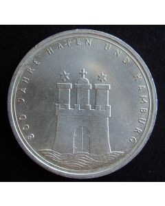 Germany-Federal Republic 	 10 Mark	1989	 800th Year, Port of Hamburg – Silver