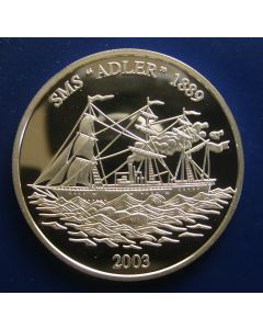 Samoa 	 10 Tala	2003	 - SMS Adler - Proof / Silver