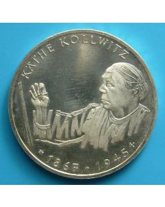 Germany-Federal Republic 	 10 Mark	1992	 125th Ann. Birth of Kathe Kollwitz – Proof / Silver