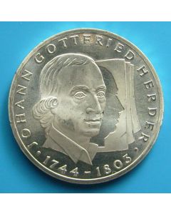 Germany-Federal Republic 	 10 Mark	1994	 250th Birth Ann. Johann Gottfried Herder – Proof / Silver