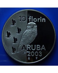 Aruba  10 Florin2003km# 29  Schön# 26