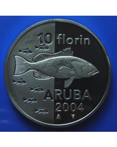Aruba  10 Florin2004km# 31   Schön# 28