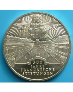 Germany-Federal Republic 	 10 Mark	1998A	  Proof - 300th Ann. Franckesche Charitable Endowment – Silver