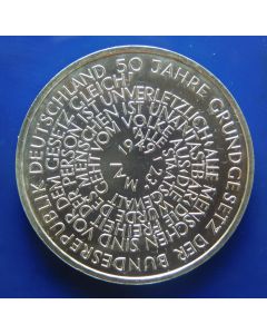 Germany-Federal Republic 	 10 Mark	1999D	 50th Ann. Bundes Republic Constitution – Silver