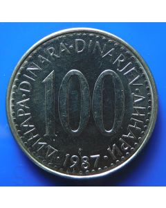 Yugoslavia  100 Dinara1987km#114   Schön#89