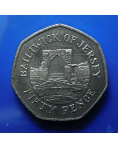 Jersey 	 50 Pence	1997	 - Grosnez Castle    km# 58.2 