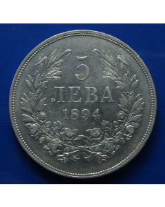 Bulgaria 5 Leva1894km# 18 