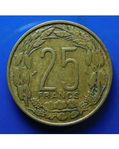 Equatorial African States  25 Francs	1962