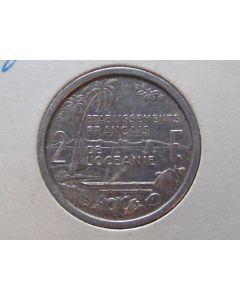 French Oceania  2 Francs1949km# 3    Schön# 3