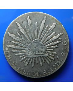  Mexico 	 8 Reals	 1888MH	Chopma……