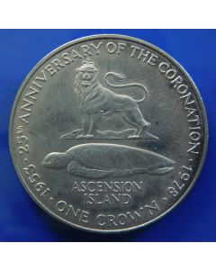 Ascension Island	25 Pence	1978	 - 25th Ann.of Coronation