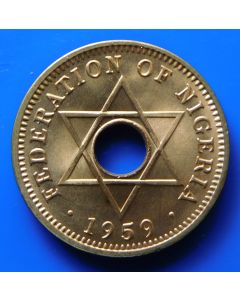 Nigeria 	 ½ Penny	1959	 UNC - Star design