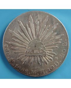 Mexico  8 Reals 1888MH km# 377.10