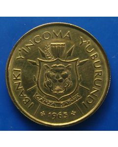 Burundi 	 Franc	1965	 Mwambutsa IV 
