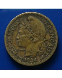 Cameroon 	50 Centimes	1924	 - Spray of branches