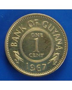 Guyana  Cent1967 km# 31   Schön# 1